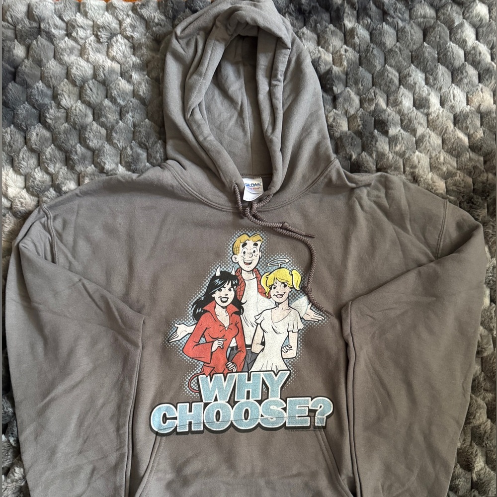 Archie Comics Grey Graphic Hoodie Pullover Size L - Picture 2 of 9